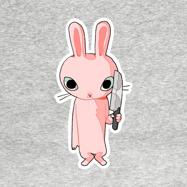 Evil little bunny by PeachyDoodle